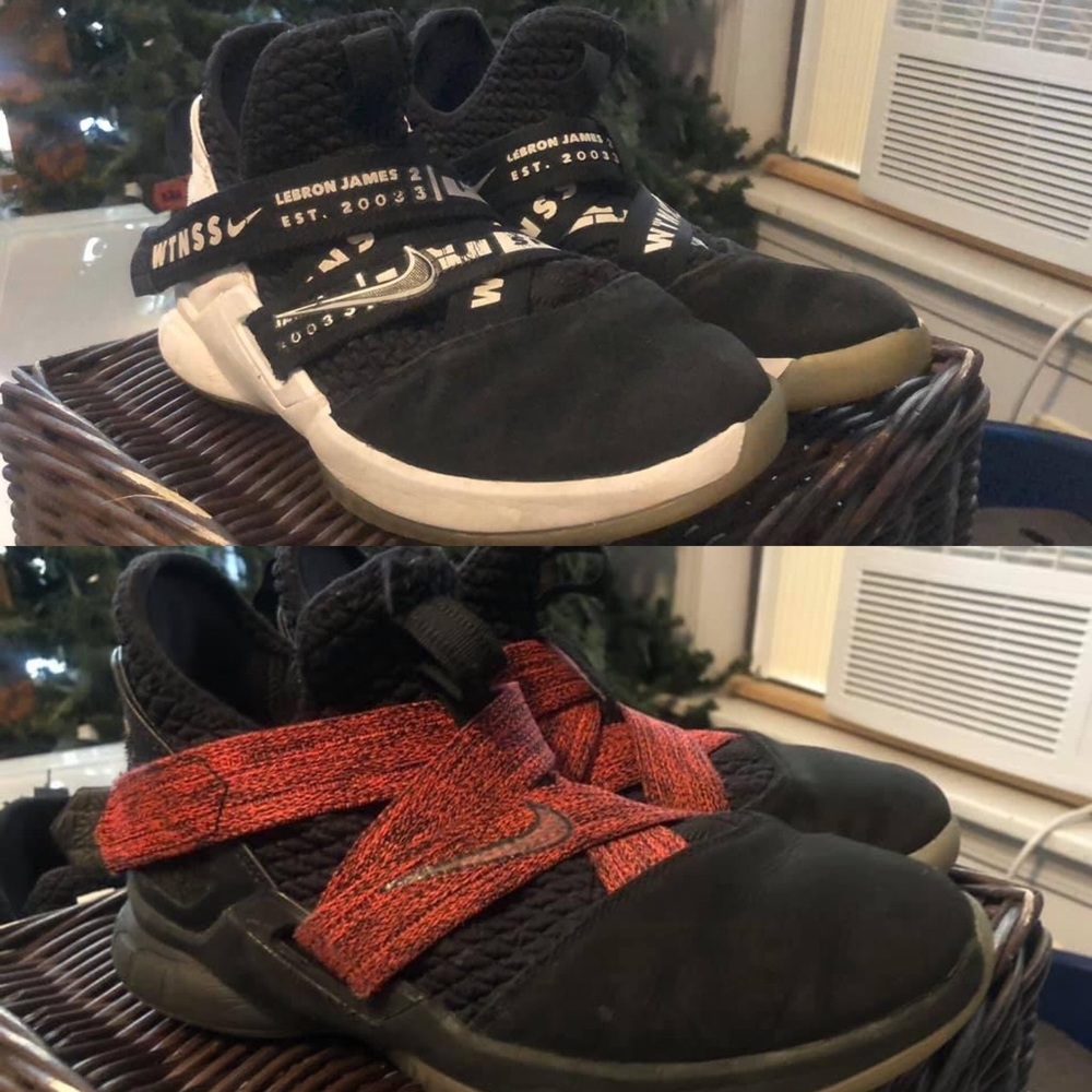 2 pair of Lebron James Basketball Shoes